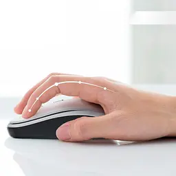 Комп'ютерна мишка XO M11 YunShen Glossy Wireless Mouse (AA batteries) Сiрий - мініатюра 4
