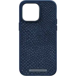 Чохол-накладка Njord Salmon Leather MagSafe Case Blue для iPhone 14 Pro Max (NA44SL01) - мініатюра 2