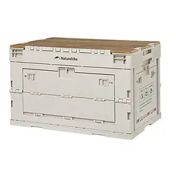 Складаний контейнер Naturehike CNK2450XB020, 52 л, бежево-сірий
