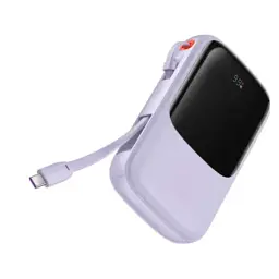 Портативна батарея Baseus Qpow Digital Display 10000 mAh 15W Type-C Edition 2022 Edition PPQD050005 Purple - мініатюра 2