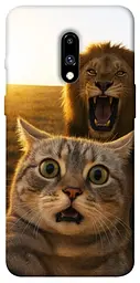 Чохол Demsky Shocked cat and lion для OnePlus 7