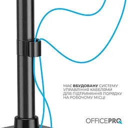 Настільне кріплення для монітора Officepro MA111B 17`-49` Black [148283] - мініатюра 5
