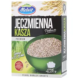 Крупа перлова Melvit Premium 400 г (4 шт. х 100 г) - мініатюра 2