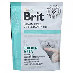 Сухий корм Brit GF Veterinary Diets Cat Struvite 0.4 кг лікувальний для кішок (курка) - мініатюра 4