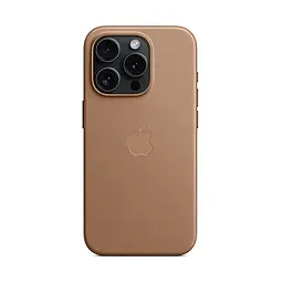 Чехол для Apple iPhone 15 Pro, FineWoven Case with MagSafe, коричневый, защитная накладка из материала FineWoven, противоударный, для iPhone, защита всего корпуса, поддержка беспроводной зарядки и MagSafe, (ARM71986) - мініатюра 4