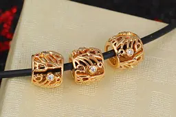 Кулон шарм Xuping Jewelry 8 мм золотистий - мініатюра 2