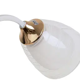 Настільна лампа Brille LK-663T/1 E27 WH+FG - мініатюра 3