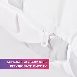 Набор из двух подушек IDEIA 50x70 - Elegantly на молнии искусственный пух бело-серый - миниатюра 7