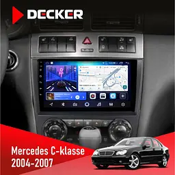 Штатна магнітола Mercedes-Benz C-Class (W203) 2004-2007 Decker D9-006 4x64, 4G Decker (НФ-00003723)