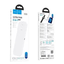 Зарядка Qi HOCO Step 3-in-1 wireless fast charger CQ5 (iWatch) 22.5 W Total - мініатюра 2