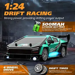 Радіокерована дрифт машина GoolRC 1:24 4WD зі швидкістю до 20 км/год - мініатюра 6