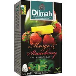 Чай чорний Dilmah Mango&Strawberry 30 г (20 шт. х 1.5 г) (896867)