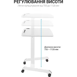 Геймерський стіл OfficePro ODM380 White (ODM380W) - мініатюра 7
