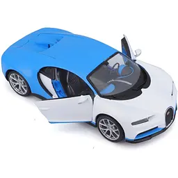 Автомодель Maisto Bugatti Chiron біло-блакитний - тюнін, 1:24 (32509 white/blue) - мініатюра 6