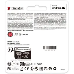 Карта пам'яті Kingston 64GB microSDXC сlass 10 UHS-I U3 V30 A2 Canvas Go Plus G4 (SDCG4/64GBSP) - мініатюра 4