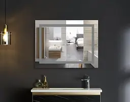 Дзеркало Mixxus WARM MR12-90x70-REVERSE з LED Touch, Anti-fog, димером, регулюванням яскравості (MI6675) - мініатюра 5