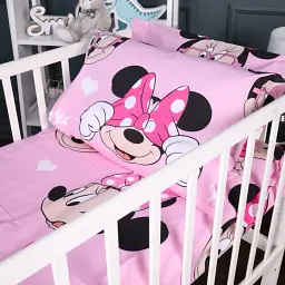 Комплект дитячої постільної білизни MirSon Бязь Kids Time 17-0666 Pink Minnie 143 x 210 см рожевий (2200010117325) - мініатюра 6
