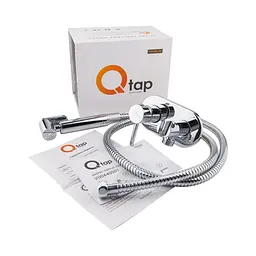 Набір для гігієнічного душу зі змішувачем Qtap Inspai-Varius CRM V00440501, Хром - мініатюра 3