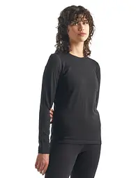 Термокофта Icebreaker 200 Oasis LS Crewe Wmn Black S (1052-104 375 001 S) - мініатюра 2