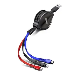 Кабель Joyroom S-M 365 - комбо 3-в-1 Combo Micro-USB + Lightning + Type-C