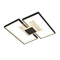 Люстра стельова LED Levistella 7871027, 74W, біло-чорна, з пультом, сучасний стиль для дому - мініатюра 4