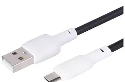 Кабель Gelius Full Silicon Cable USB to MicroUSB GP-UCN001M 18W 1.2m Black-White - мініатюра 2