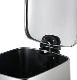 Відро для сміття Zerix Kubix-TC0106 SS Color з плавним закриттям, квадратне, 6 л, нержавійка (ZX5889) - мініатюра 3