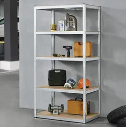 Стелаж LEOBRO Premium 180 х 100 х 50 см, 200кг/полиця, 5 полиць (LB-R107) - мініатюра 3