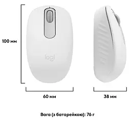 Миша M196 Bluetooth Off White (L910-007460) Logitech teh0022082 - мініатюра 10