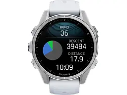 Спортивний годинник Garmin Fenix 8 43mm AMOLED Silver with Whitestone Silicone Band (010-02903-00) - мініатюра 2