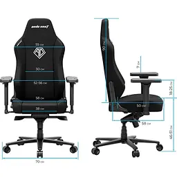 Крісло ігрове Anda Seat Phantom 3 XL Gray Fabric (AD18XL-52-G-F-G01) - мініатюра 8