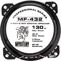 Коаксіальна автоакустика Mystery MF-432 [55612] - мініатюра 9