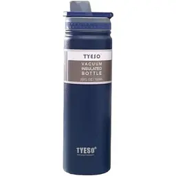 Термопляшка Tyeso 750 мл з нержавіючої сталі для кави води blue