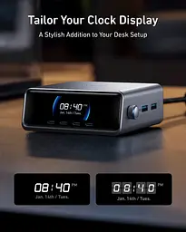 Мережевий зарядний пристрій Anker GaNPrime 250W 4xUSB-C PD, 2xUSB-A Black (A2345341) - мініатюра 4