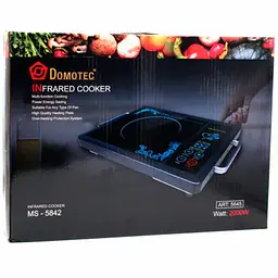Електроплита інфрачервона Domotec MS-5842 2000 Вт - мініатюра 4