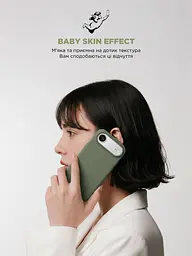Силиконовый чехол с MagSafe для Apple iPhone 16e/17e, ICON2 MagCase, зеленый, противоударный, панель с мягкой подкладкой, защита всего корпуса, поддержка беспроводной зарядки, совместим с защитными стеклами и пленками, ArmorStandart (ARM83971) - мініатюра 9