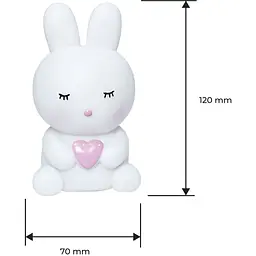 Світильник-нічник Eurolamp LED Rabbit Light 4.5W 2700K 1.6V батарейки 3xLR44 (120) - мініатюра 3