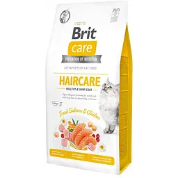 Сухий корм Brit Care Cat GF Haircare Healthy & Shiny Coat для котів, догляд за шкірою та шерстю, лосось і курка 7 кг (арт.171305)