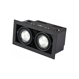Світильник точковий Eurolamp LED GU10x2 black (LHK2-LED-GU10(black)) - мініатюра 2