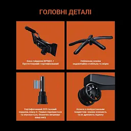 Ігрове крісло Anda Seat Luna Size L Black/Orange (AD18-48-BO-PV) - мініатюра 11