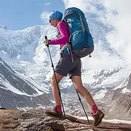 Трекінгова палиця телескопічна Naturehike ST10 (NH19S010-T) 120 см - блакитна - мініатюра 7