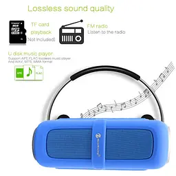 Bluetooth колонка NewRixing NR-2018 водонепроникна з FM-радіо - мініатюра 6