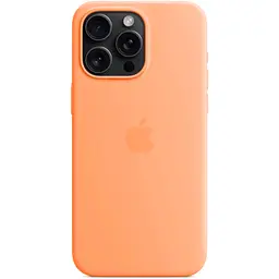Чохол Silicone Case with MagSafe для Apple iPhone 15 Pro Max Orange Sorbet AAA [93258] - мініатюра 2
