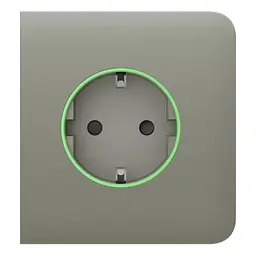 Фронтальна панель Ajax SideCover (smart) [type F] [55] ASP olive/оливкова для розумної розетки Outlet (type F) (26-00361) - мініатюра 2