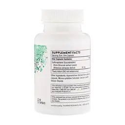 Трави Thorne Research Екстракт насіння Брокколі, Crucera-SGS, 60 капсул (THR-66001) - мініатюра 2