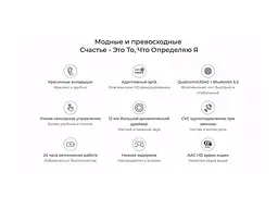Навушники TWS (повністю бездротові) Haylou MoriPods T33 Blue - мініатюра 4
