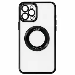Магнітний чохол XON PhoneCase Magnetic для iPhone 12 Pro (PCMC1112300B 7973) Чорний/Прозорий