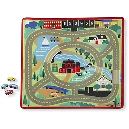 Килимок ігровий Melissa & Doug Міська дорога з машинками (MD19400) - мініатюра 2