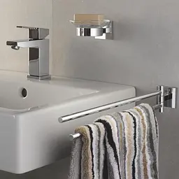 Тримач для рушника Grohe QuickFix Start Cube 40976000 Хром - мініатюра 4