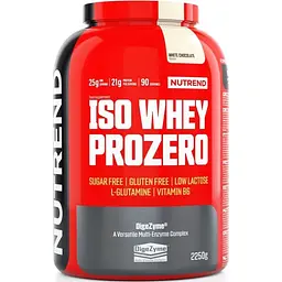 Протеин с энзимами Nutrend Iso Whey ProZero ванильный пудинг 2250 г